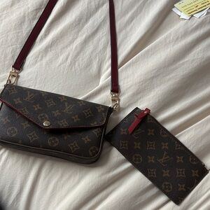 LV crossbody bag with wallet